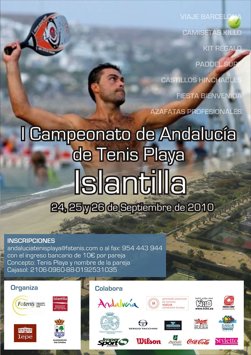 Cartel Tenis Playa 2010