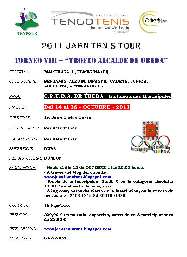 CARTEL_TORNEO_VIII-2011_JAN_TENIS_TOUR-TROFEO_ALCALDE_BEDA