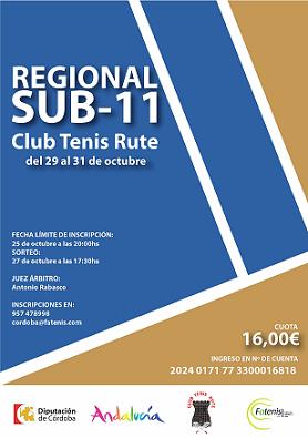 Cartel Campeonato de Andalucía Sub 11