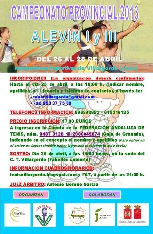 CARTEL CPTO. PROV. ALEVIN