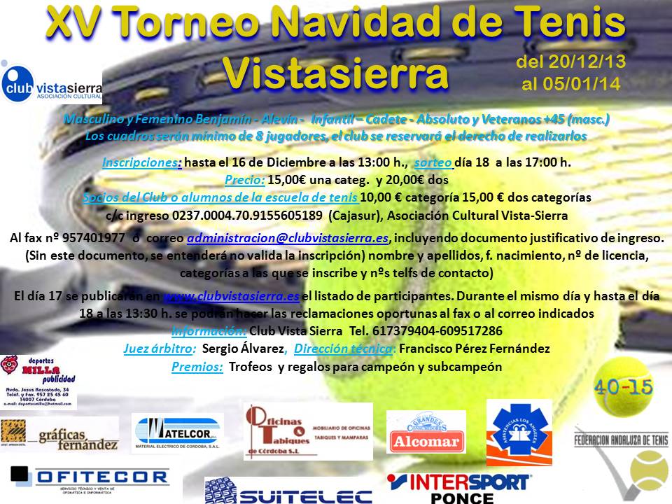 cartel torneo navidad tenis 2013-14
