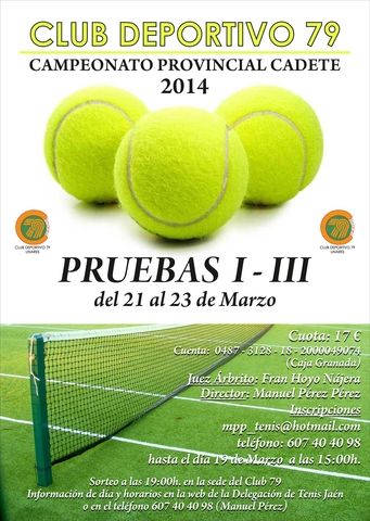 CAMPEONATO PROVINCIAL CADETE 2014