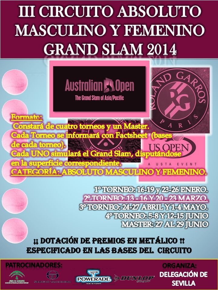 CARTEL I CIRCUITO ABS. MASCULINO DEL.SEVILLA 2 TORNEO