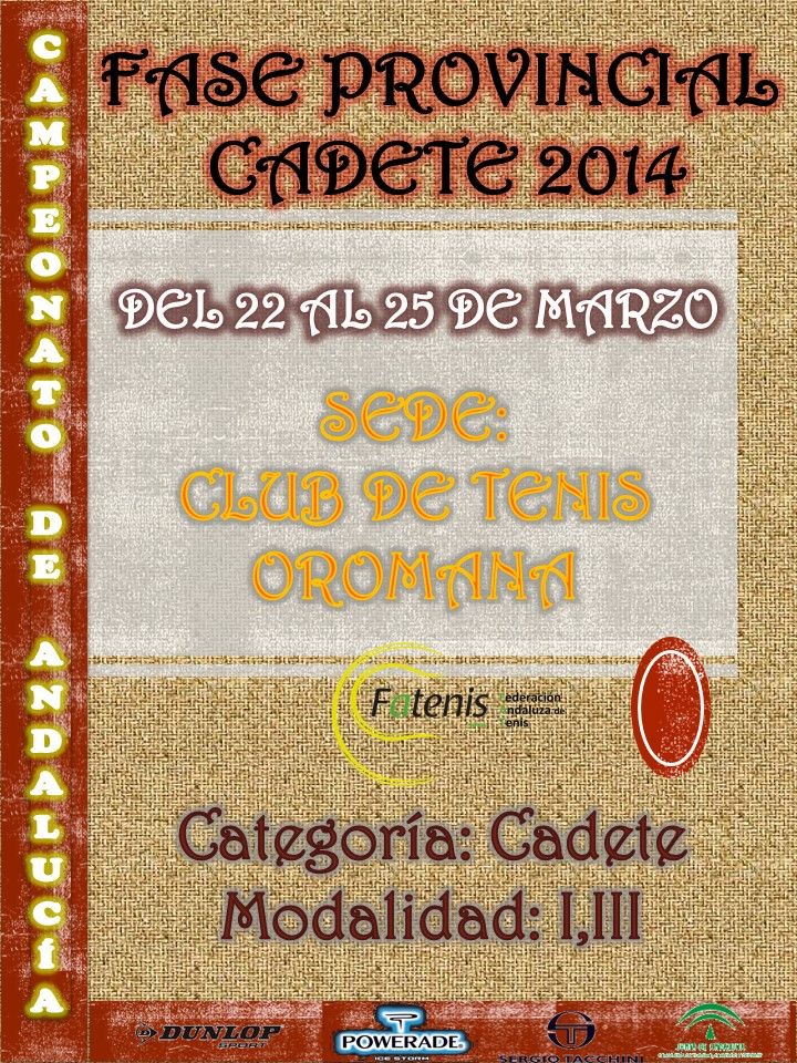 cartel cadete ACT