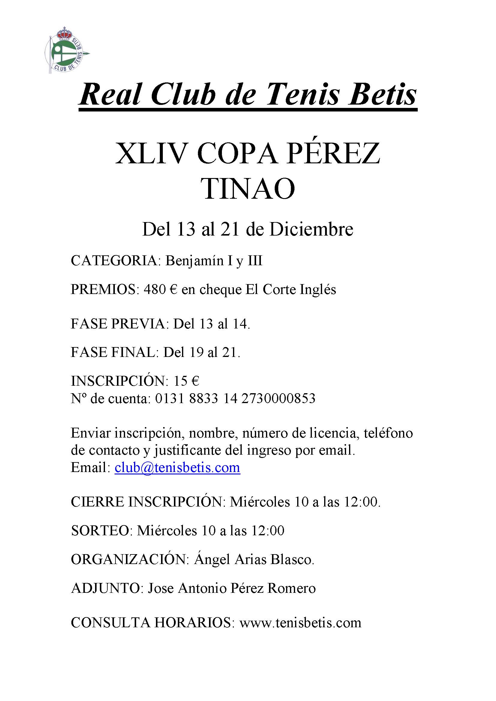 Cartel Perez Tinao 2014
