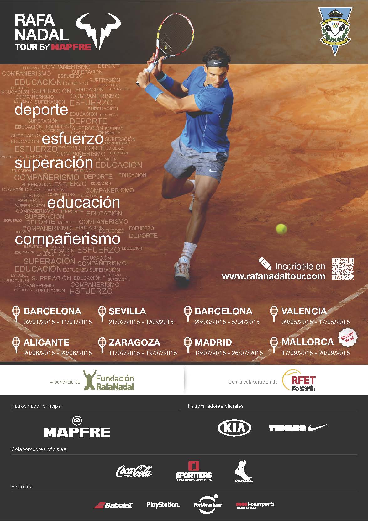Poster Rafa Nadal Tour by Mapfre Rio Grande Sevilla