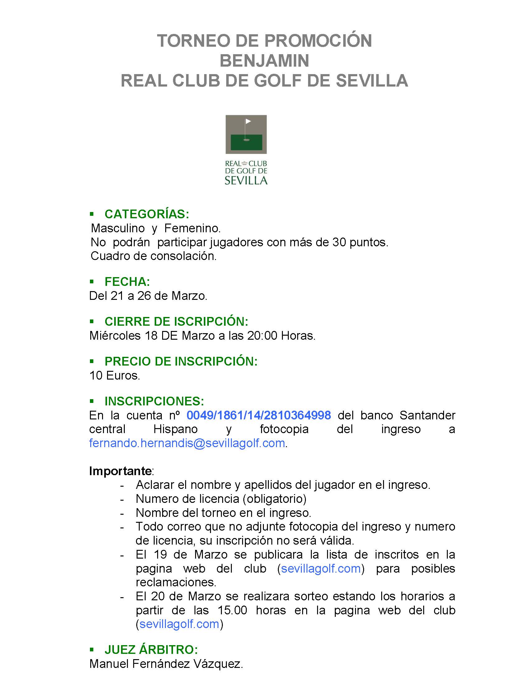 torneo prom c.golf benjamin 2015