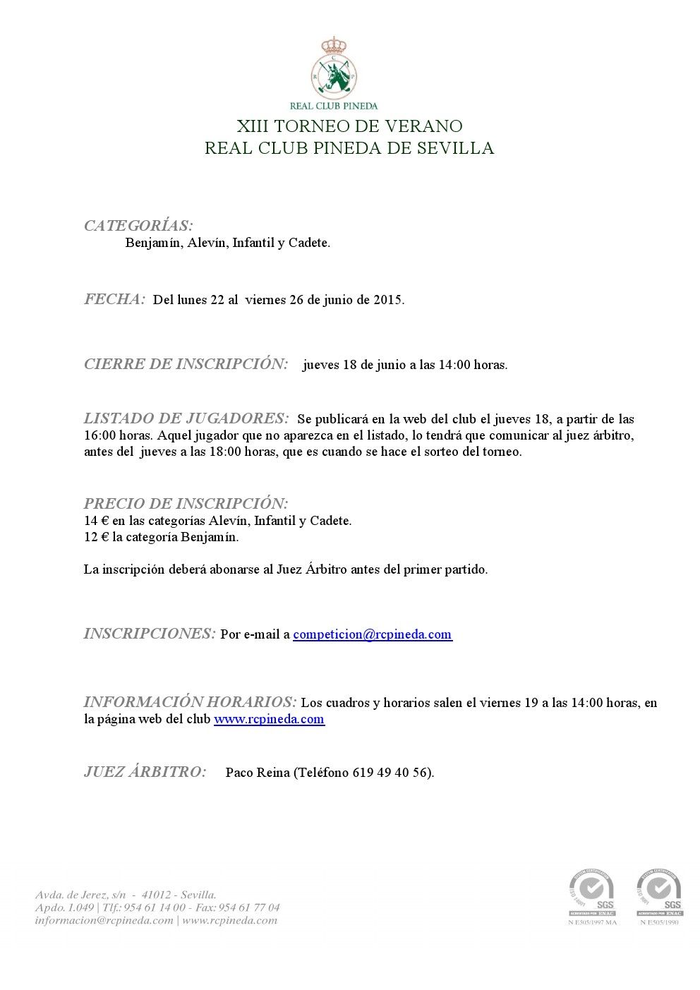 torneo pineda 2015