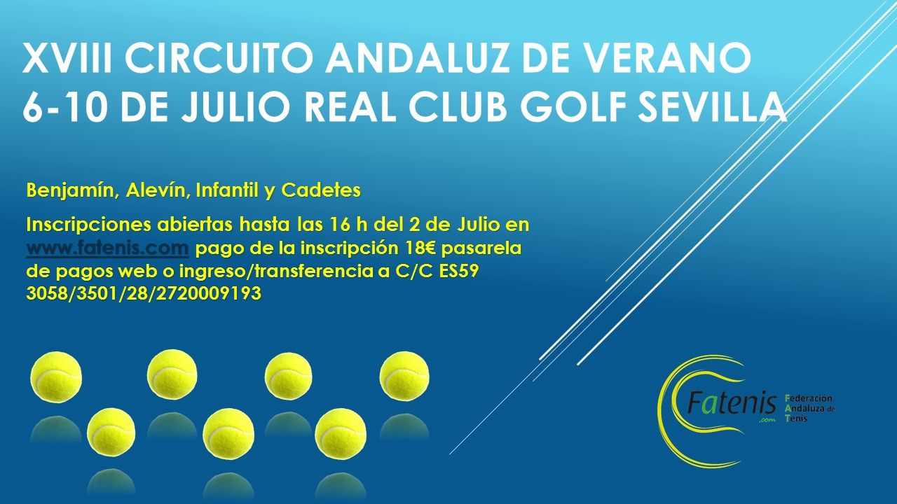 Cartel Cluf de Golf XVIII Circ. Andaluz de Verano