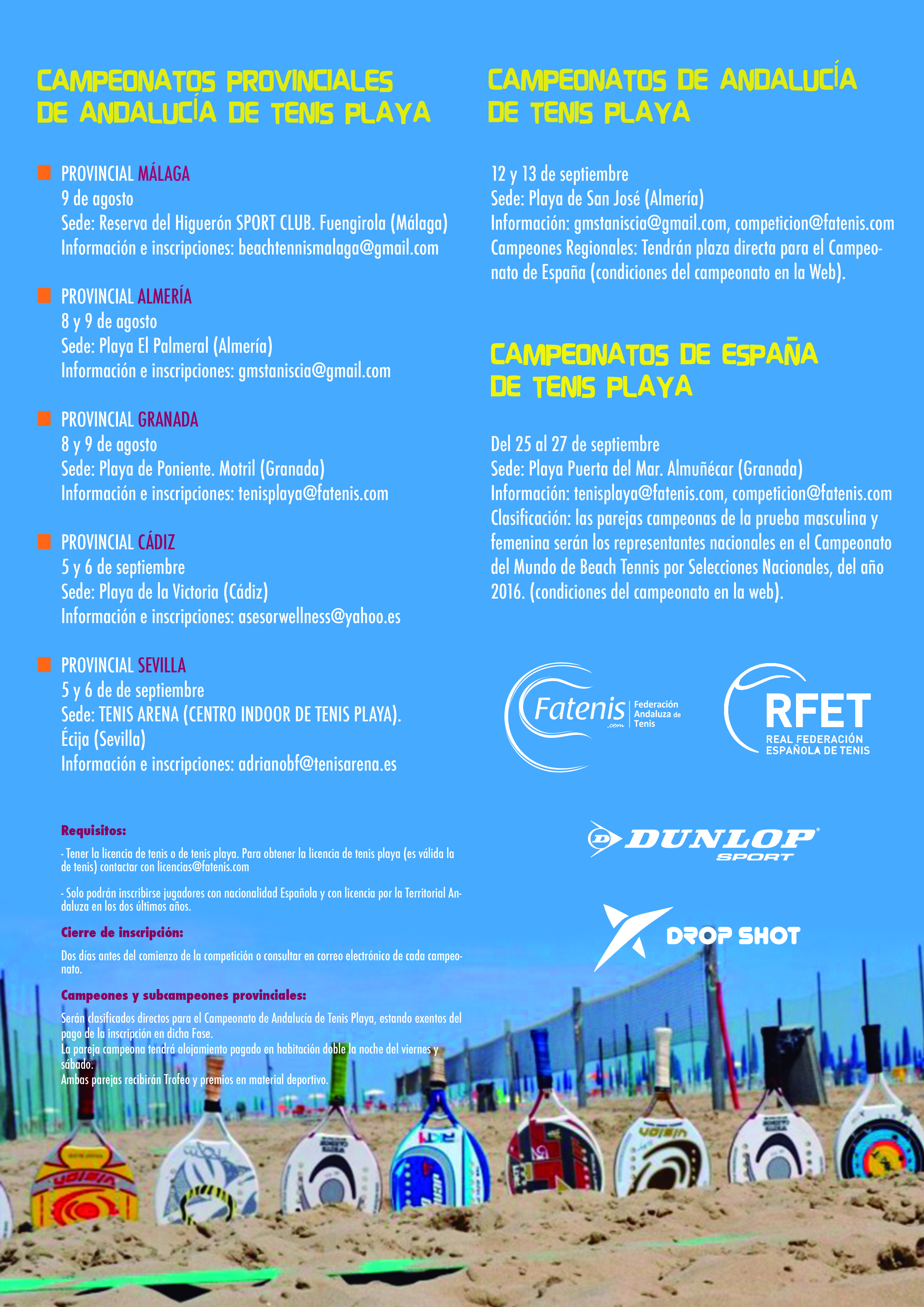 Calendario Tenis Playa
