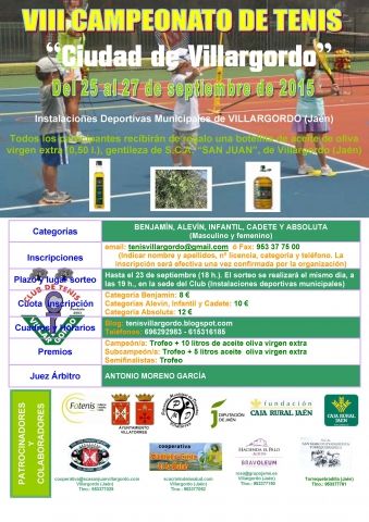 Cartel Ciudad Villargordo 15
