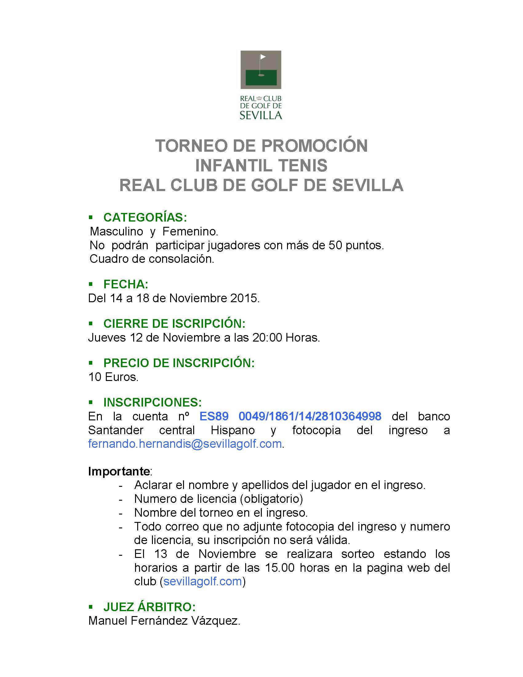 Torneo de promocion Infantil 2015