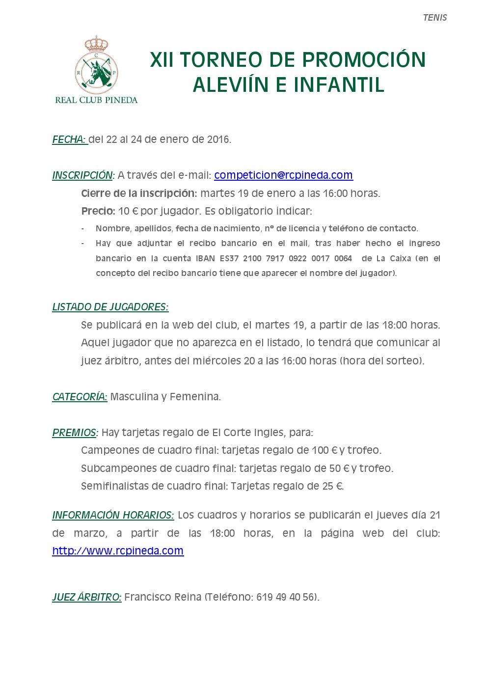 torneo promocion pineda 2016