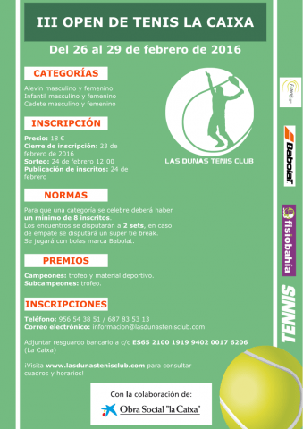 III Open de Tenis La Caixa