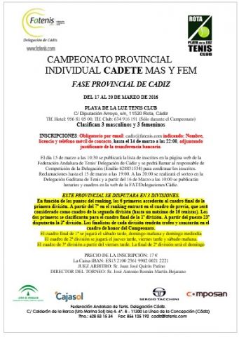CADETE 2016