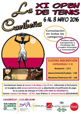 Cartel XI Open Tenis La Caribena