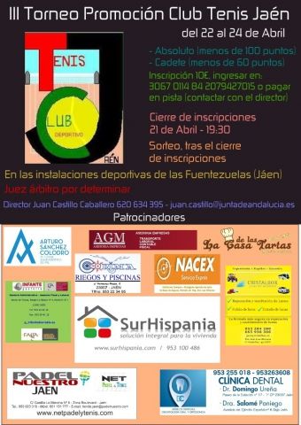 III TORNEO DE PROMOCION C.D.T. JAEN
