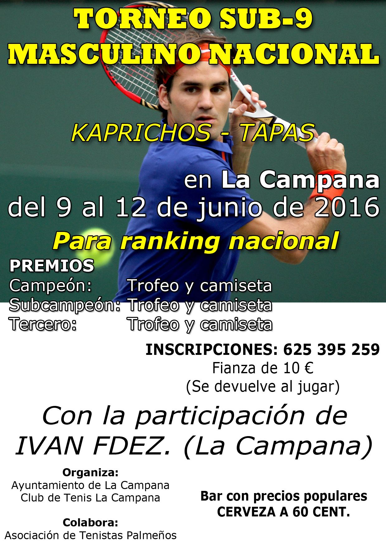 Cartel Torneo Tenis