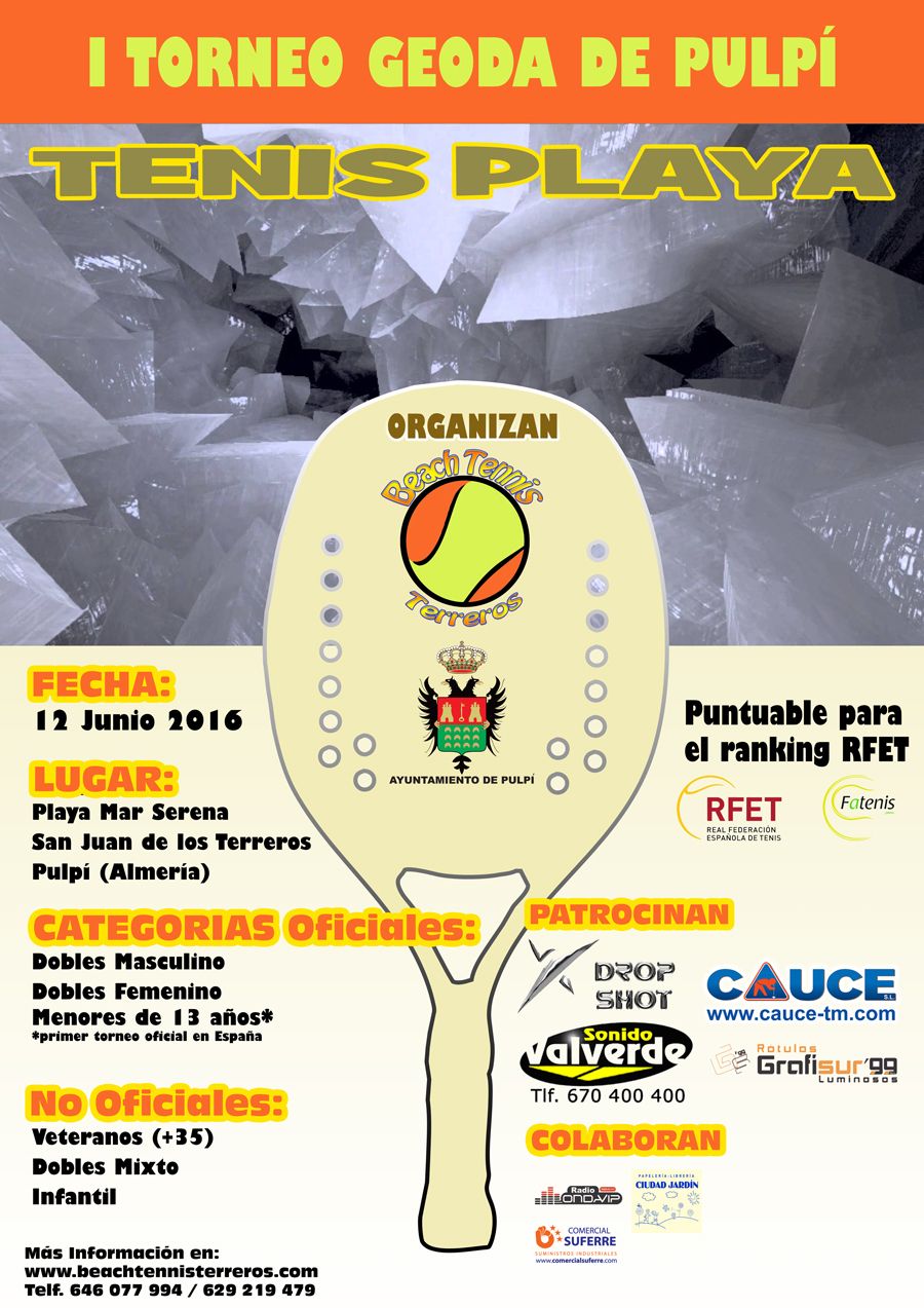 cartel torneo Geoda de Pulpi
