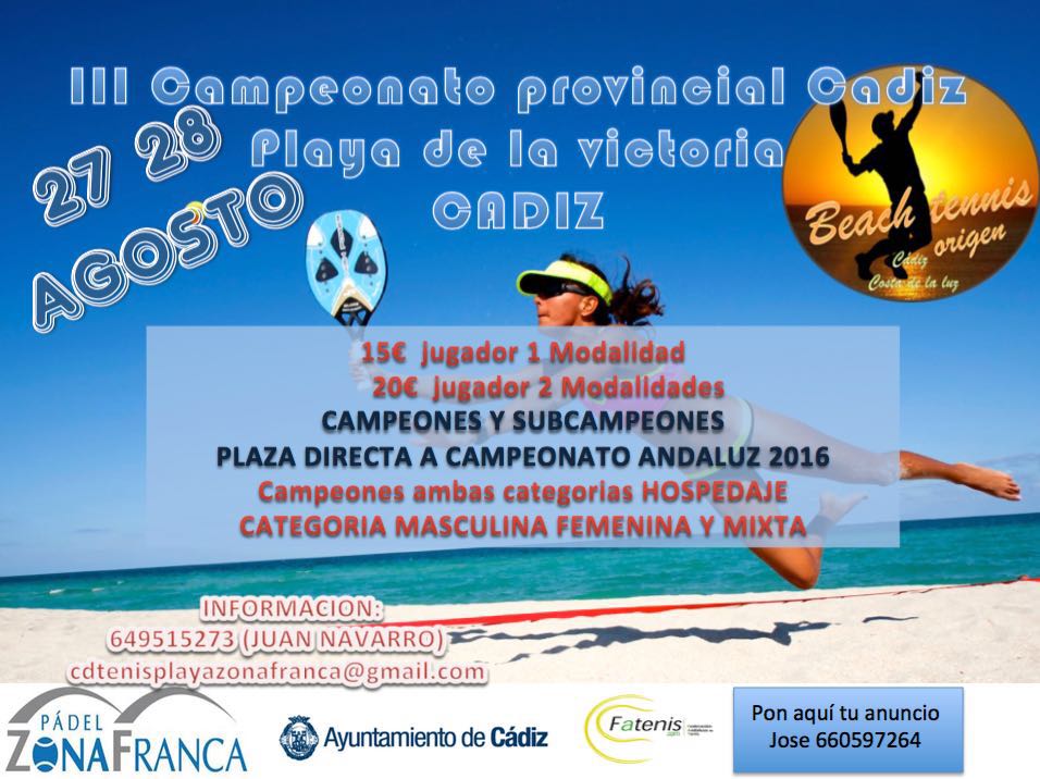 Provincial Tenis Playa 2016