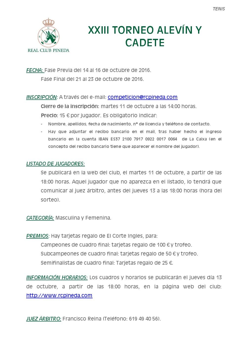 cartel pineda tornbeo octubre