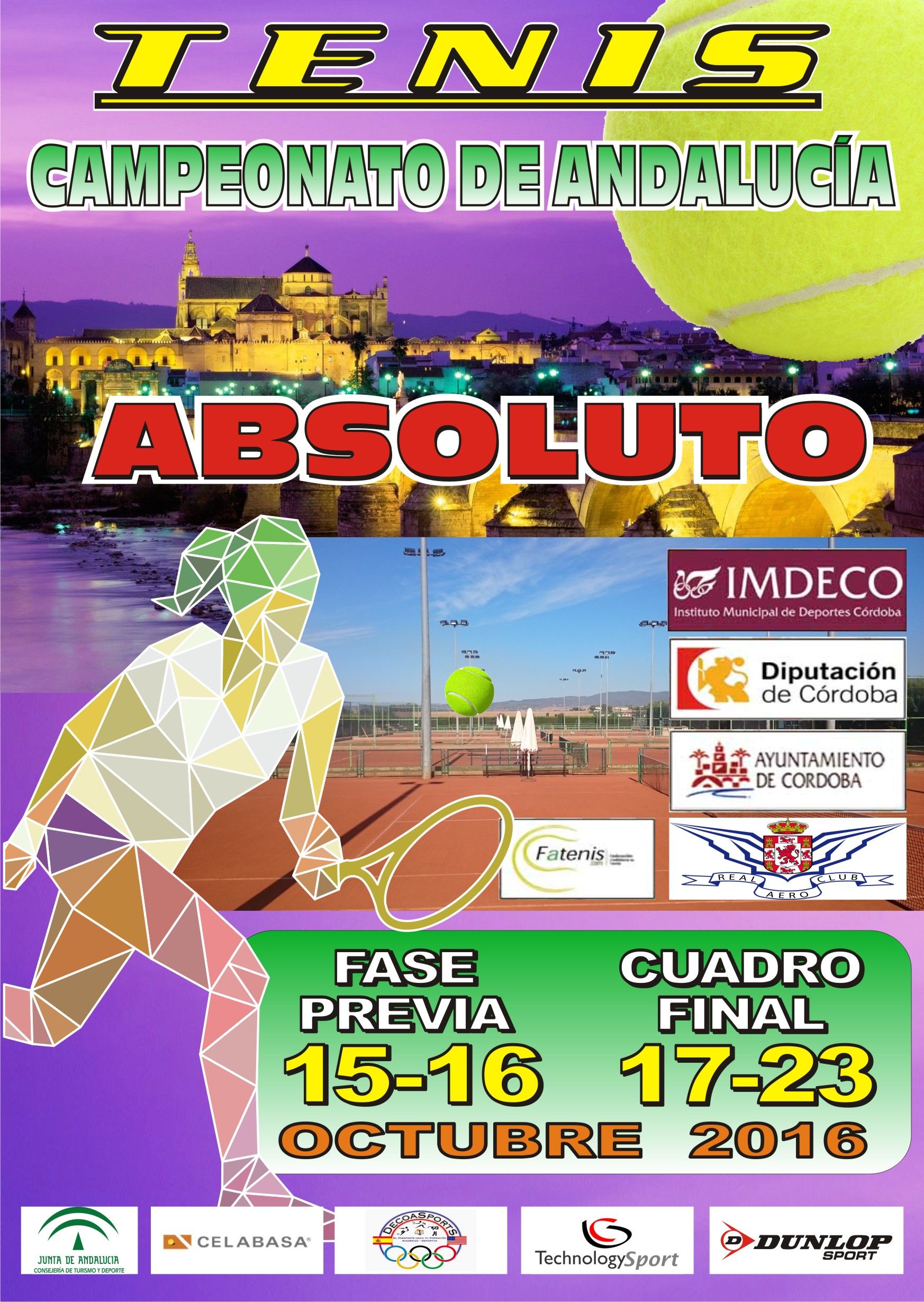 CARTEL TENIS ABSOLUTO 2016