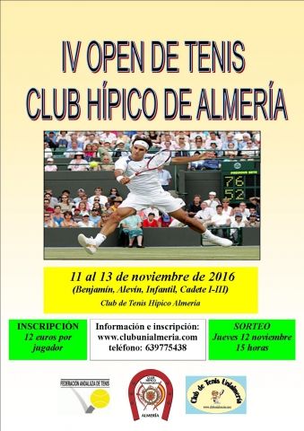 IV open de tenis Club Hipico 2016 copia