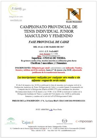 PROVINCIAL JUNIOR 2017
