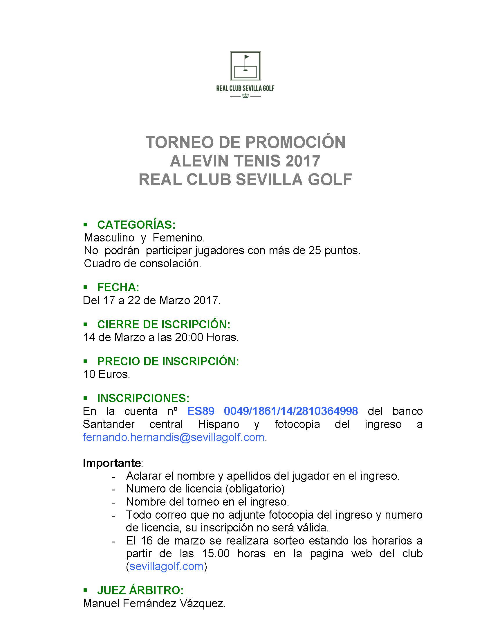 Torneo de promocion Alevin 2017