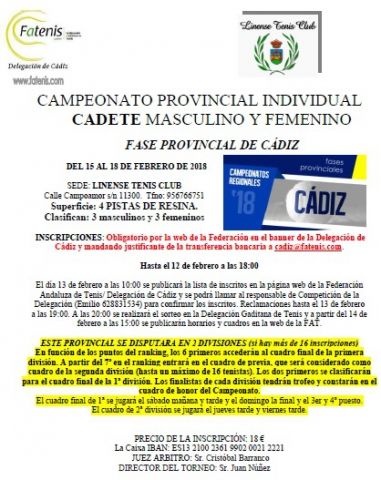 cadete 2018