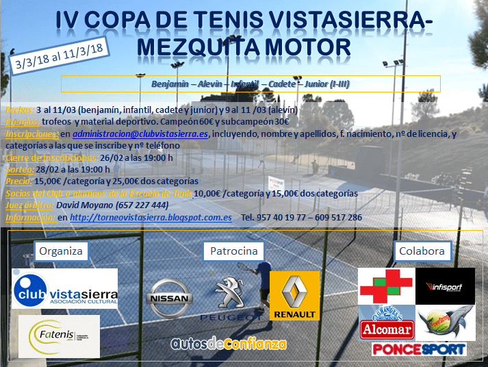 CARTEL IV COPA VISTA SIERRA - MEZQUITA MOTOR