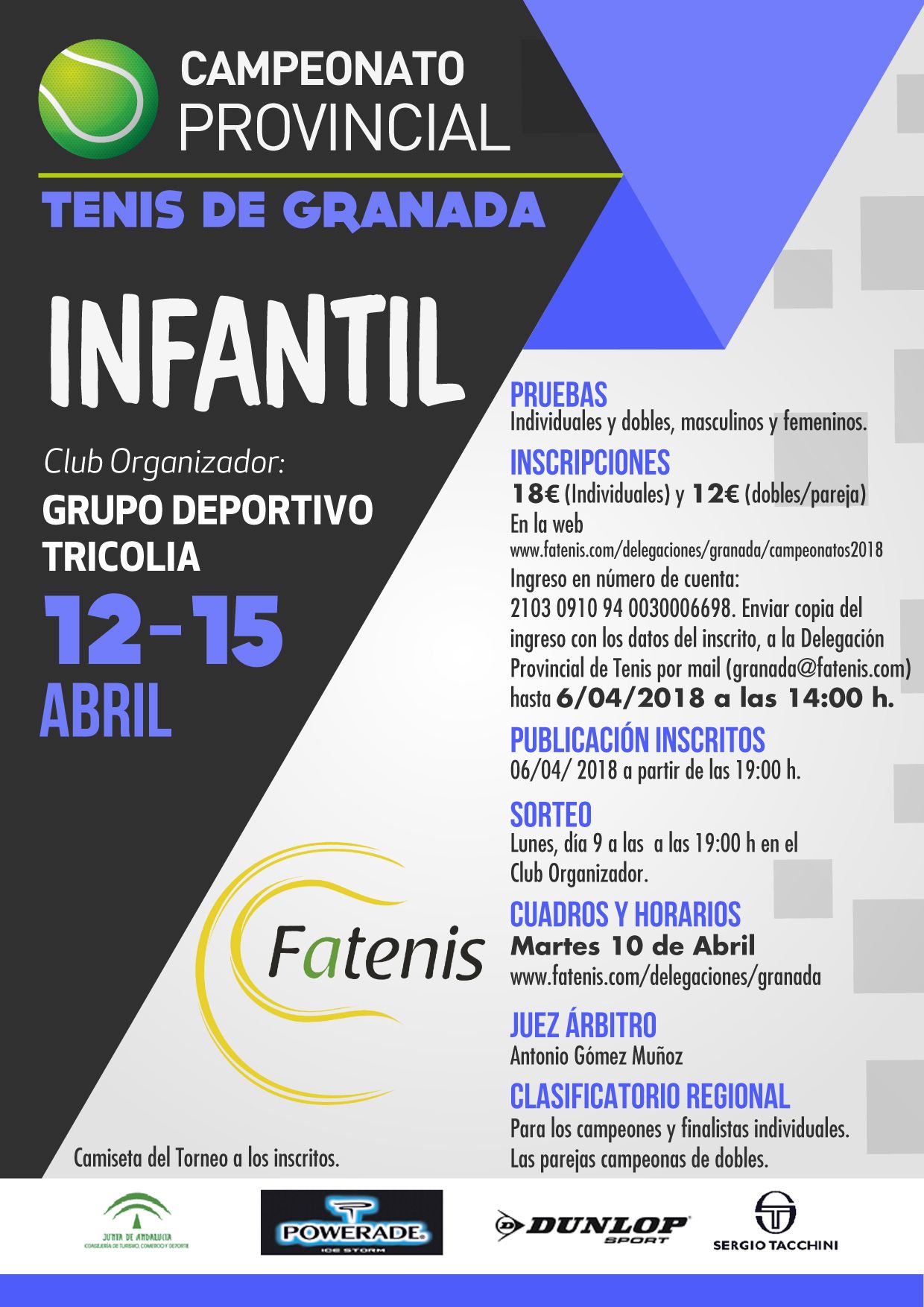 TENIS 2018-INFANTIL