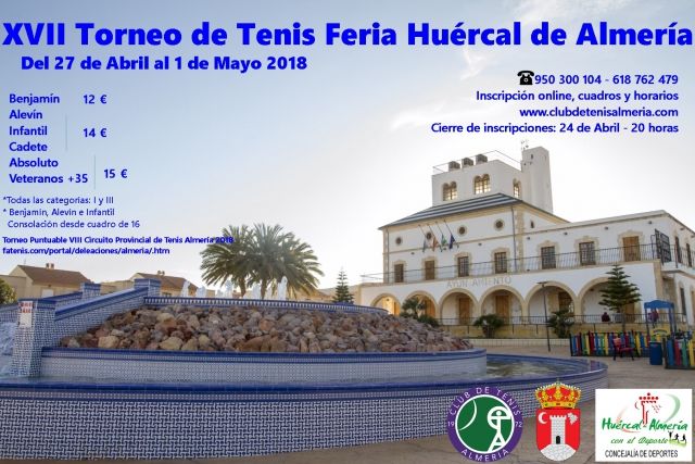 Cartel Torneo Feria Huercal de Almeria 1