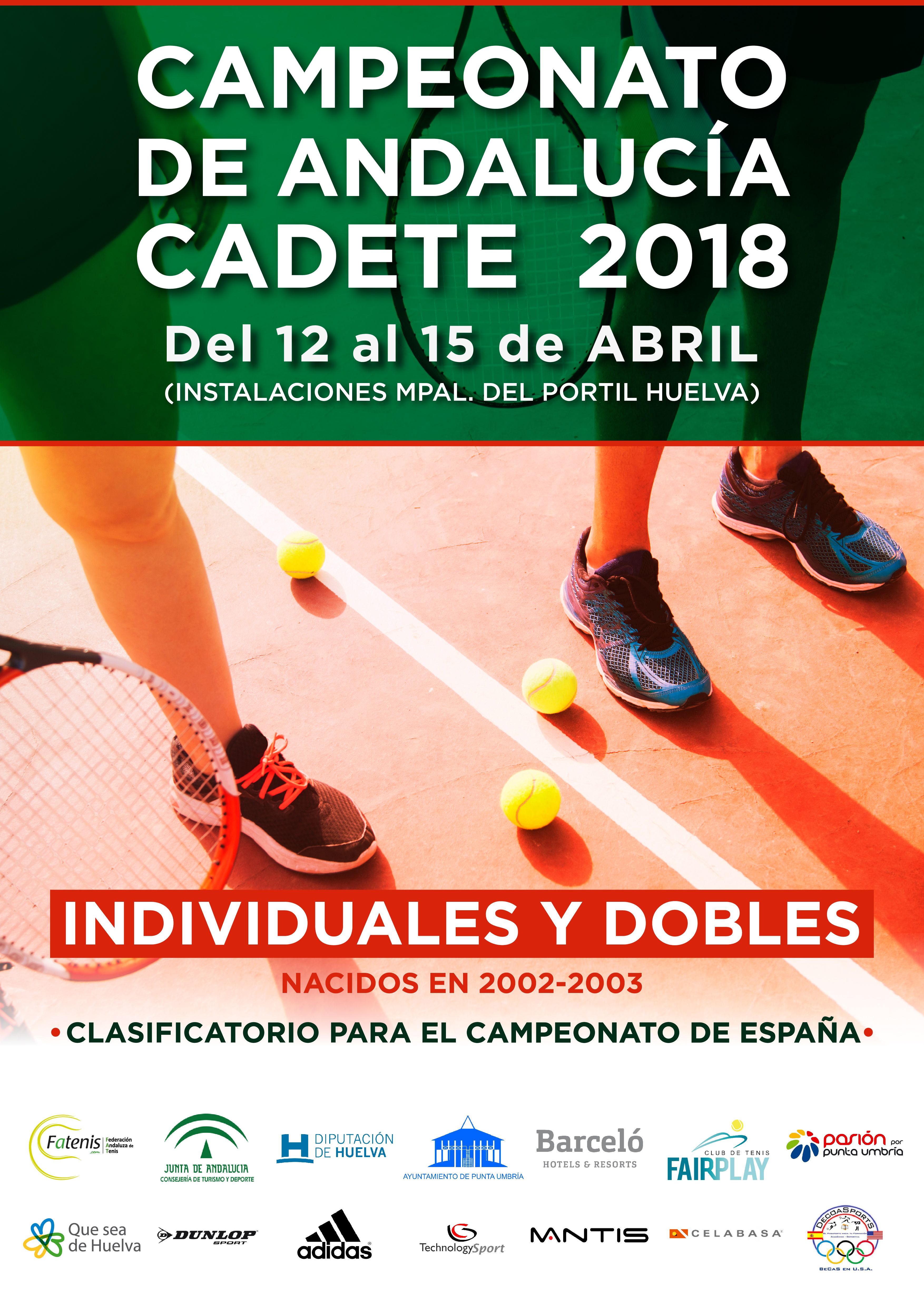 Cartel Cadete 2018 Huelva