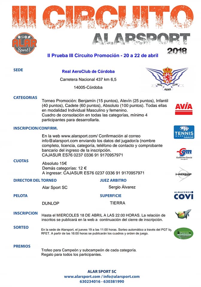 Nota informativa Aero promo