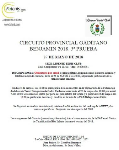 prueba3 circuito benjamin convocatoria
