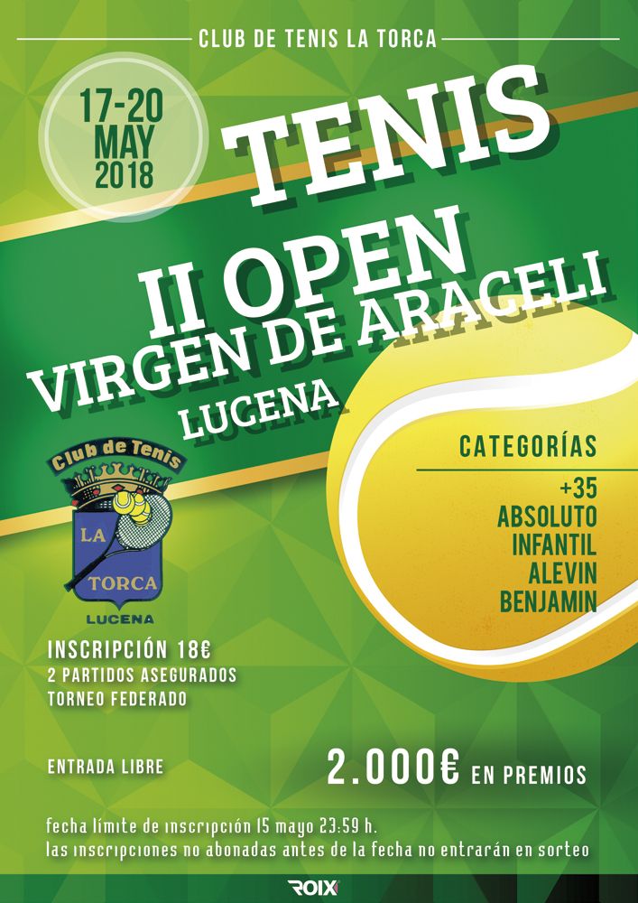 cartel II open virgen de araceli