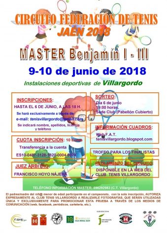 Cartel Circuito Benjamin Master 1
