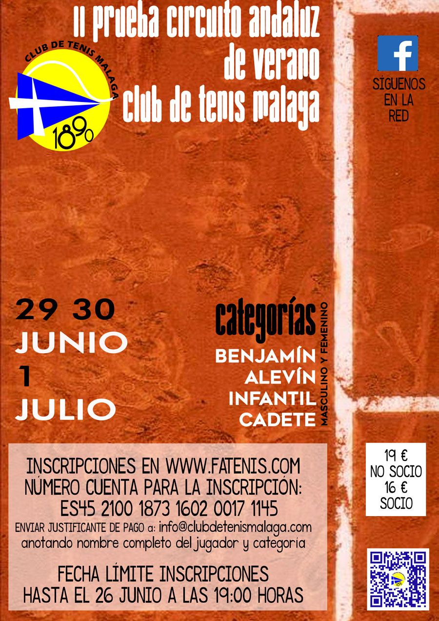 CARTEL C. VERANO TENIS MALAGA