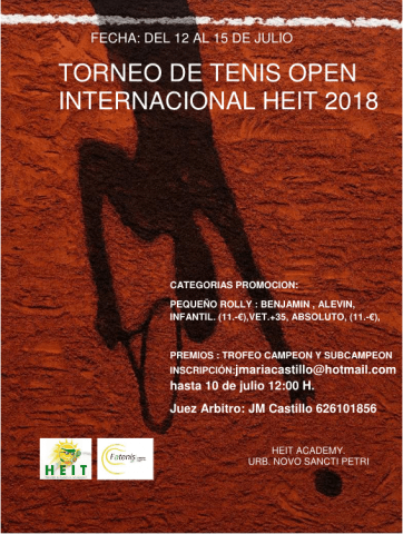 Cartel open internacional heit 2018