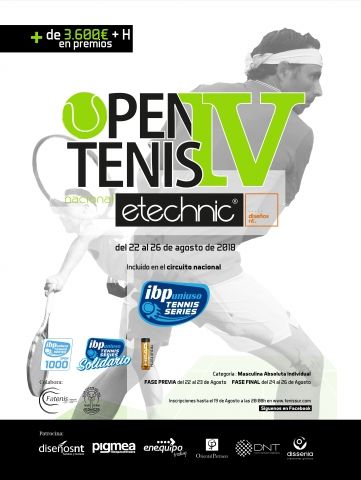 CARTEL IV OPEN DE TENIS A3
