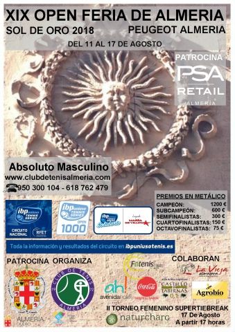 Cartel Open Feria Almeria 2018