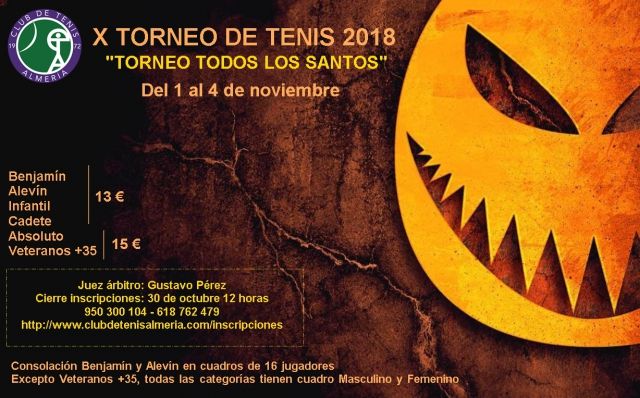 Cartel Torneo Todos Los Santos 2018