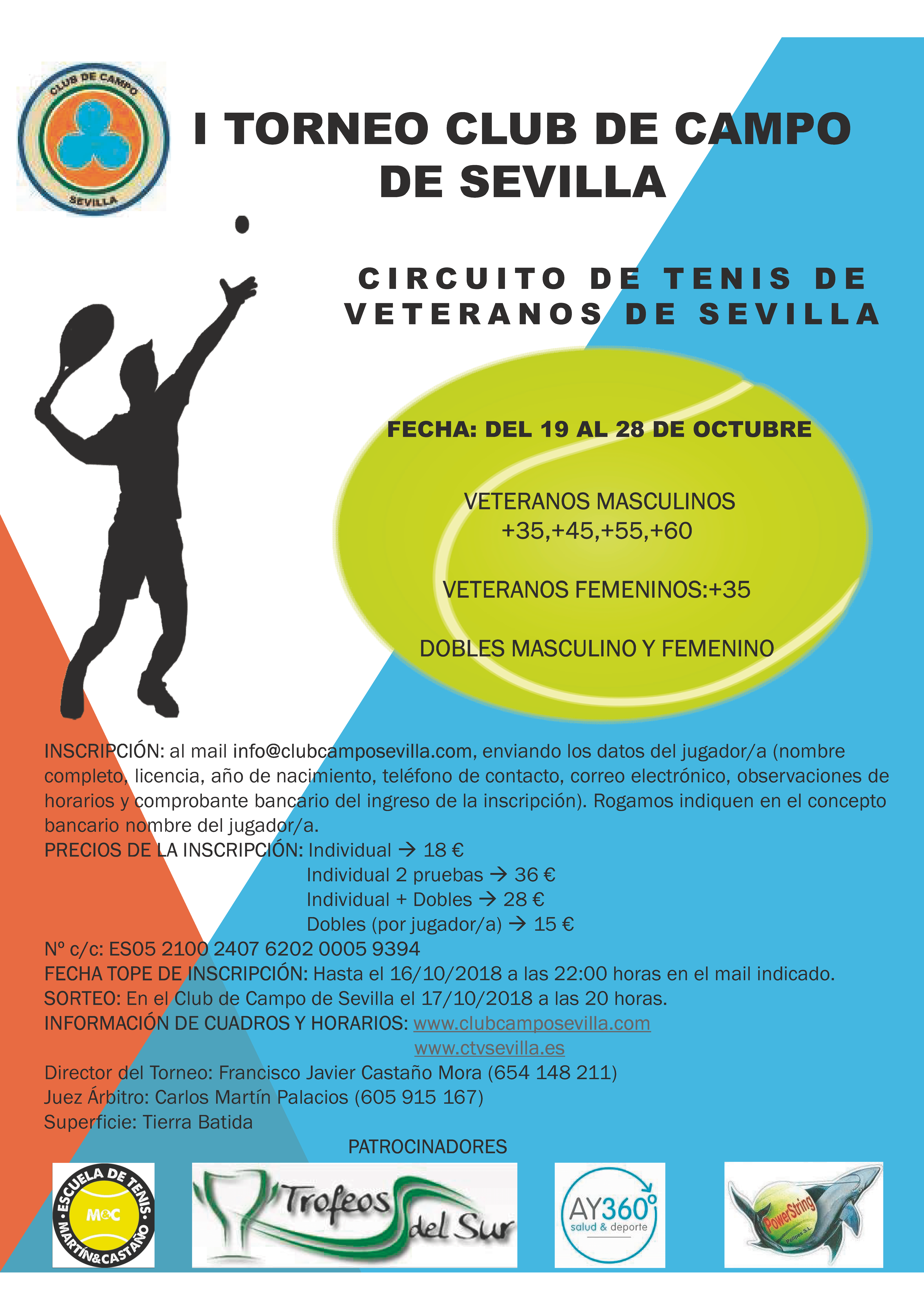 Cartel Torneo CTV Club de Campo 2018