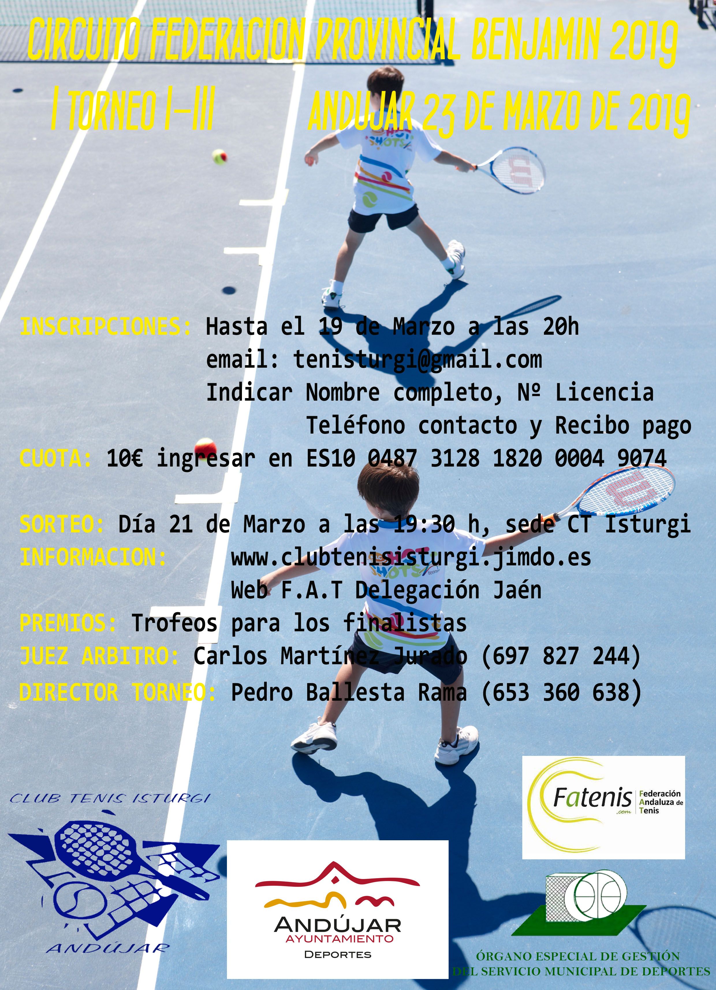 CARTEL 1 TORNEO CTO FED BENJAMIN
