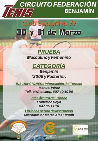 CARTEL 2T CTO FEDERACION BENJAMIN