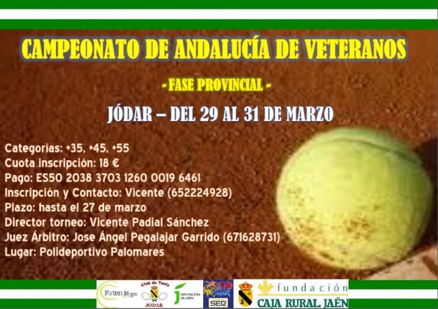 CARTEL CPTO. PROVINCIAL VETERANOS