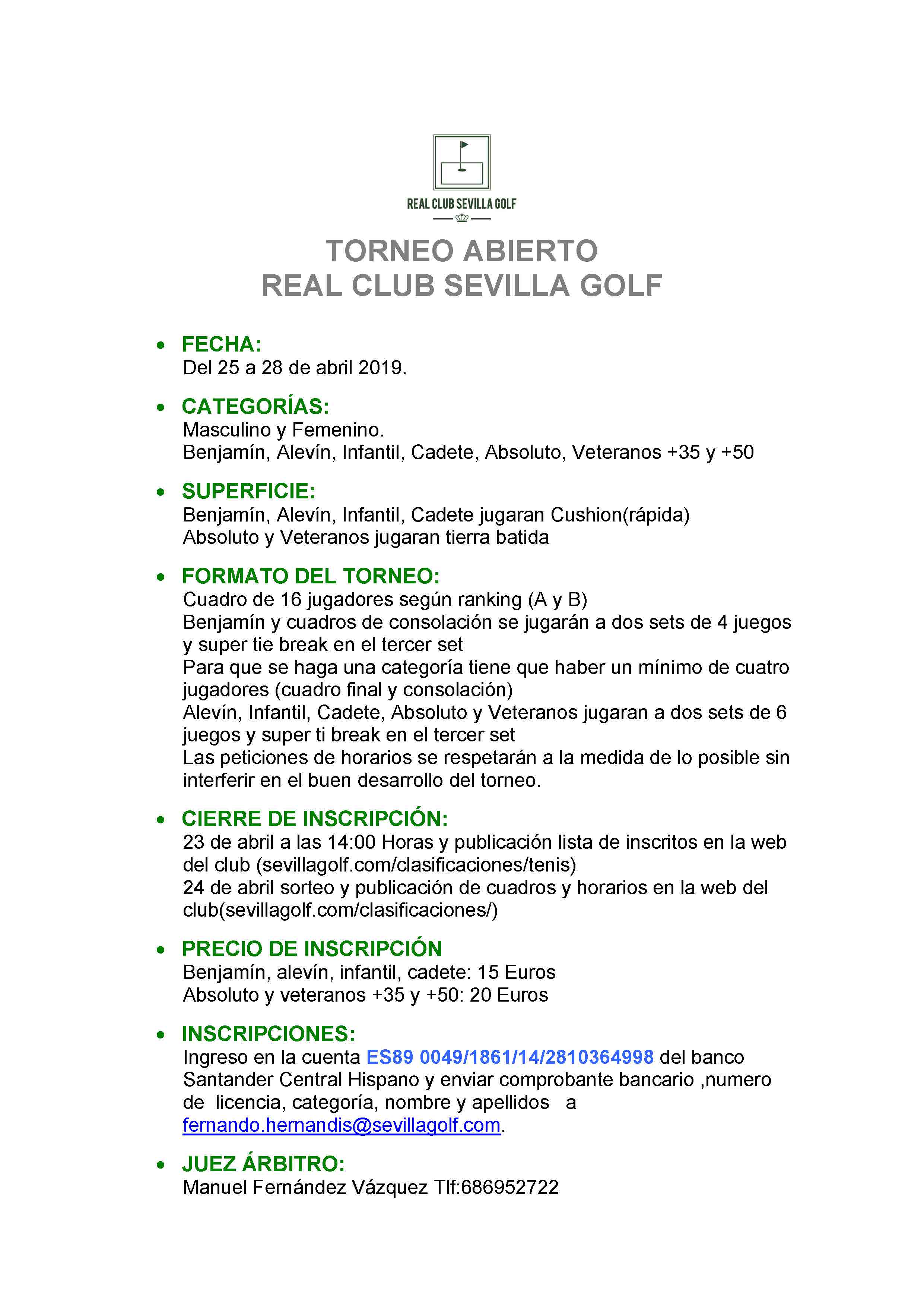 Torneo abril 2019