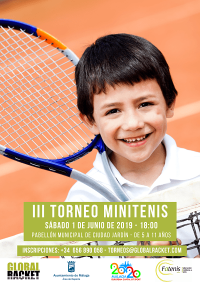Cartel Torneo III Torneo MiniTenis 2019 Ciudad Jardin opt