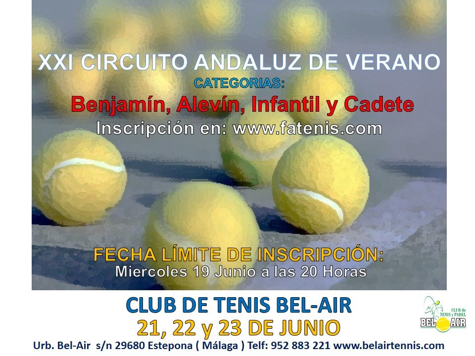 cartel circuito de verano